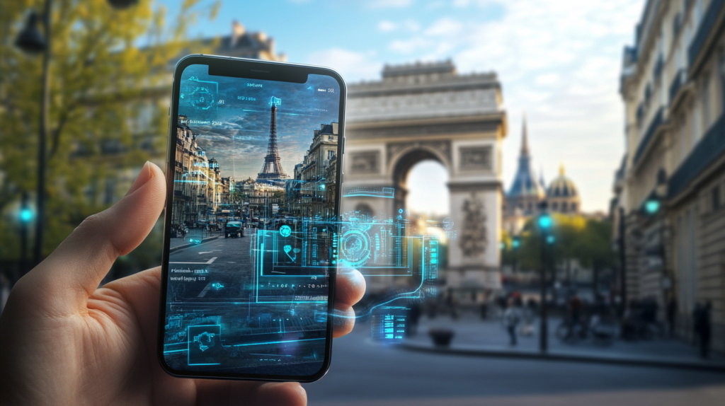 ilustrasi wisata berbasis AI